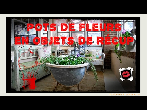 67 pots de fleurs en objets de récup pour en décorer le jardin