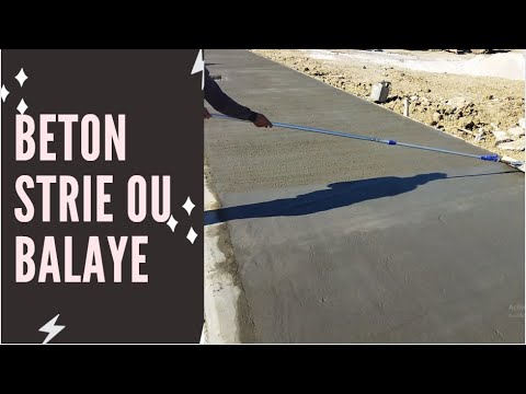 Béton strié ou balayé : Etapes et méthode