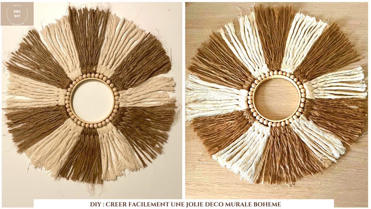 DIY : CREER FACILEMENT UNE JOLIE DECO MURALE BOHEME CHIC