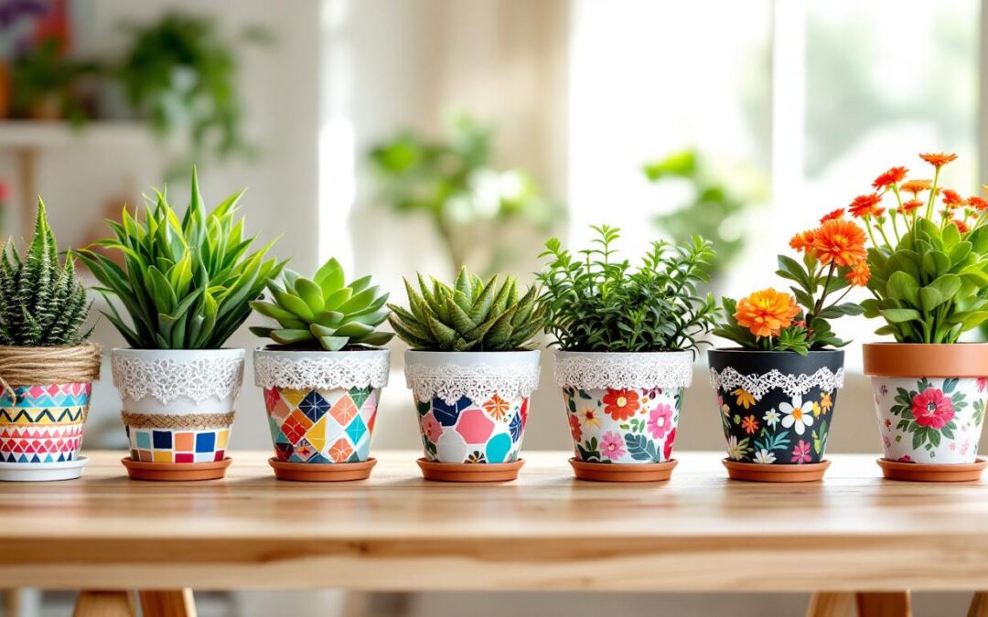 Décorer un pot de fleur : 10 idées créatives et faciles à faire soi-même