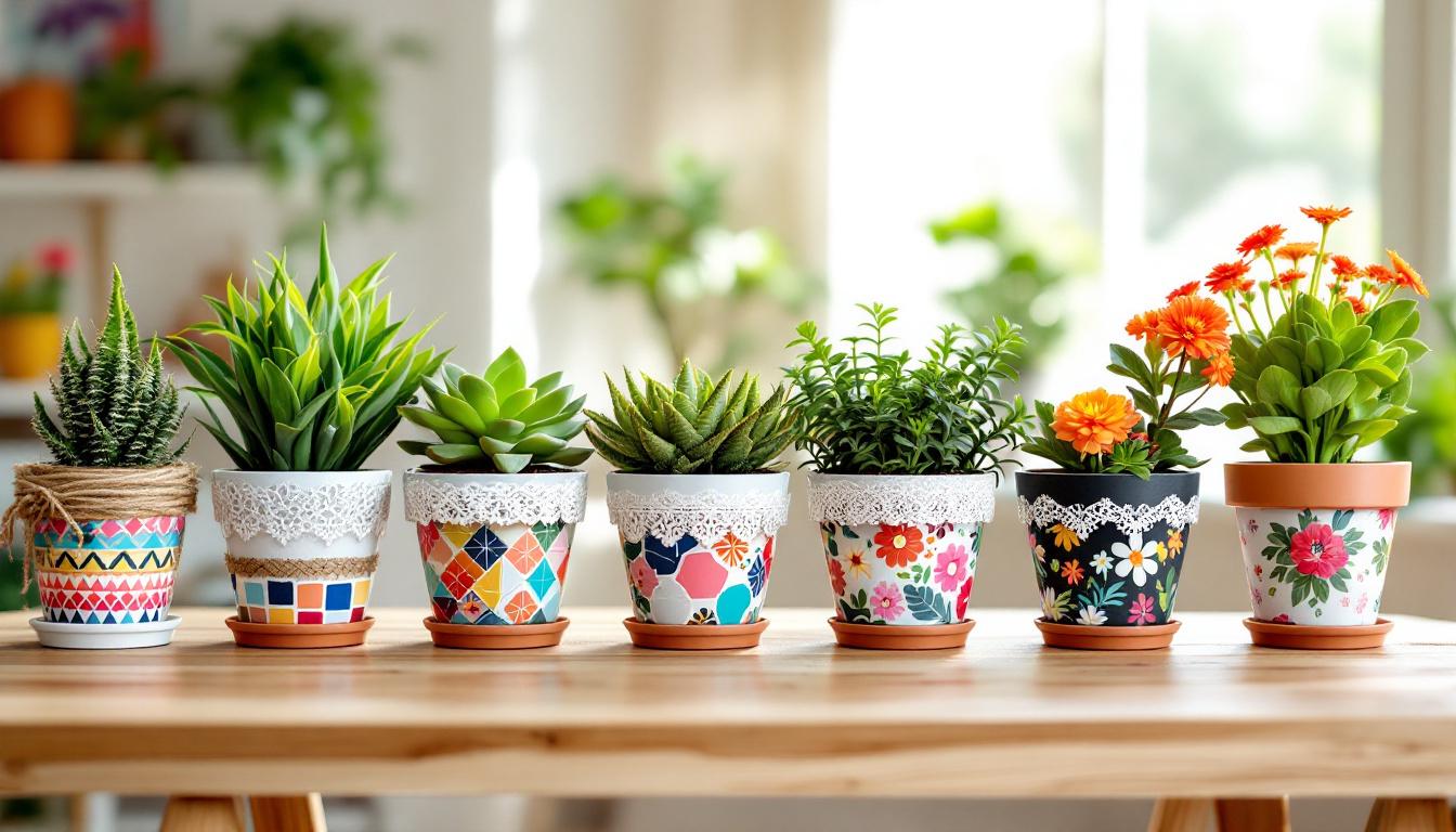 découvrez 10 idées créatives et faciles pour décorer vos pots de fleurs et apporter une touche personnelle à votre intérieur ou jardin.