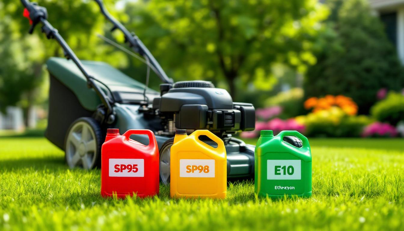découvrez quelle essence choisir pour votre tondeuse à gazon : sp95, sp98 ou e10. guide complet pour optimiser les performances et préserver votre moteur.