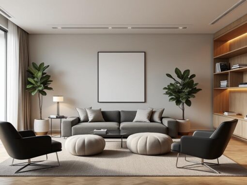 Aménager un salon sans table basse : alternatives design et astuces gain de place Aménager un salon sans table basse : alternatives design et astuces gain de place