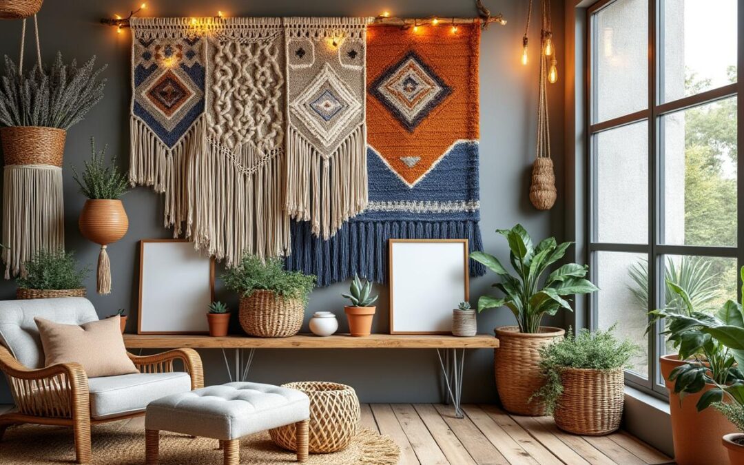 Décoration murale bohème : 20 idées pour habiller vos murs avec style