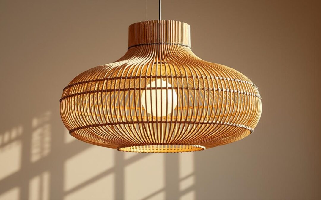 Lustre en bambou : la suspension naturelle pour un intérieur lumineux