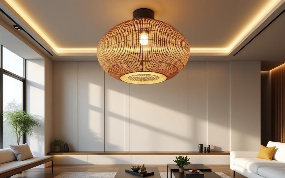 Plafonnier en bambou : comment choisir le modèle idéal pour votre pièce ?
