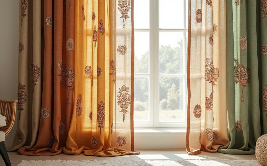 Rideaux bohèmes : couleurs, motifs et tissus pour une ambiance douce