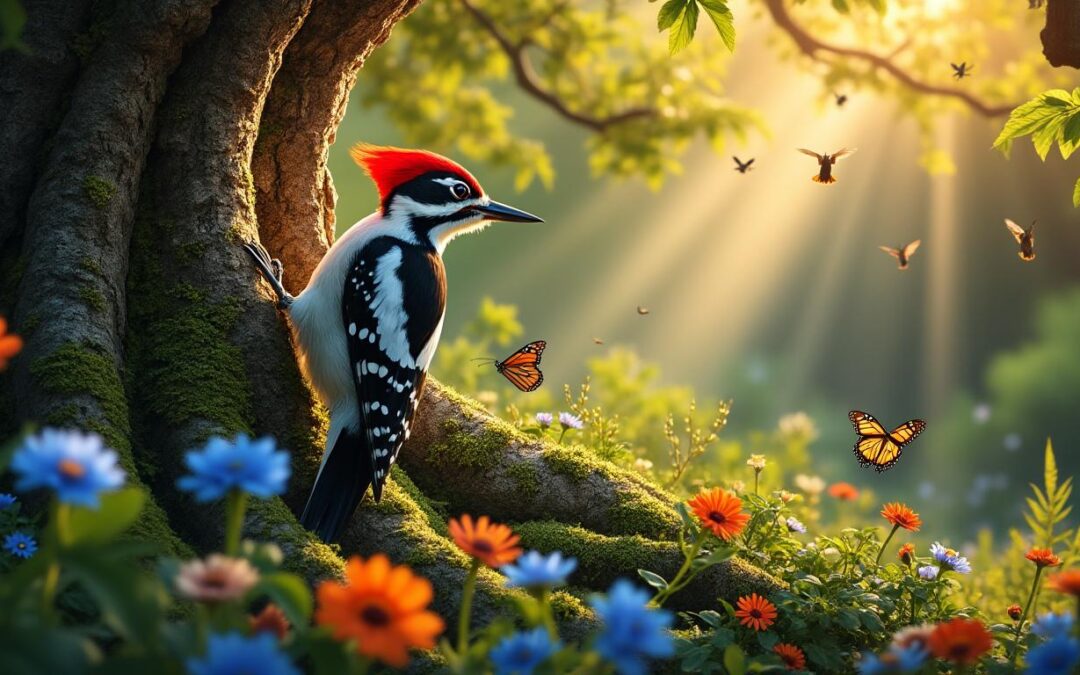 Un pivert dans le jardin : quelle signification spirituelle ou naturelle ?