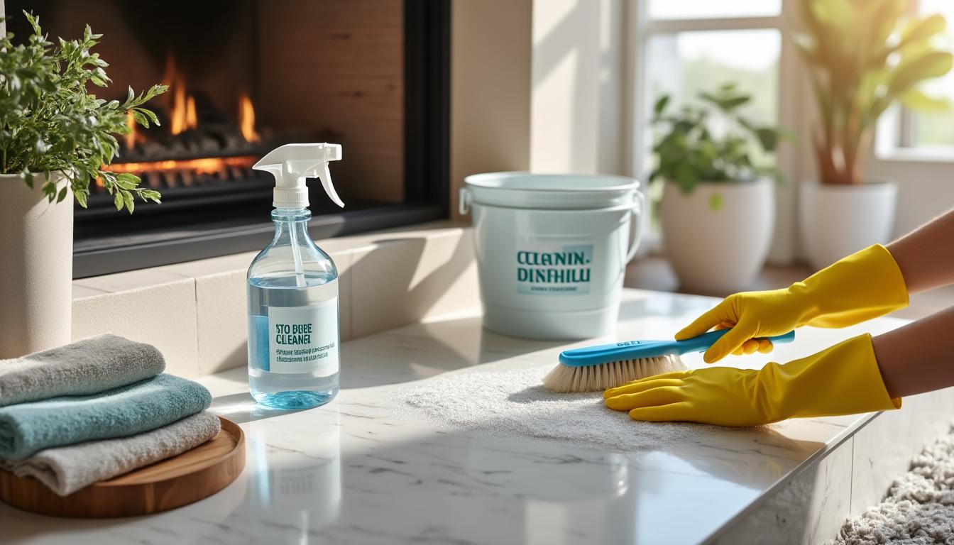 découvrez des méthodes efficaces et les précautions à prendre pour nettoyer la pierre blanche de votre cheminée, afin de préserver son éclat et sa durabilité.