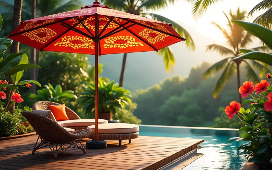 Parasol balinais : l’accessoire exotique pour une terrasse unique
