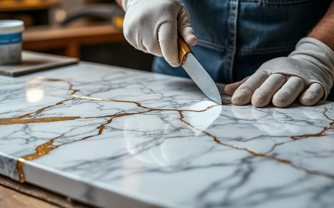 Réparer du marbre : fissures, éclats et rayures, les bonnes techniques