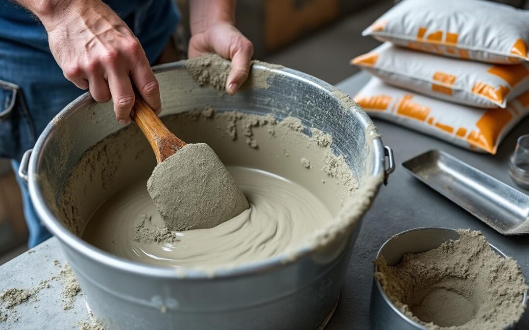 Barbotine ciment : à quoi ça sert et comment la préparer correctement
